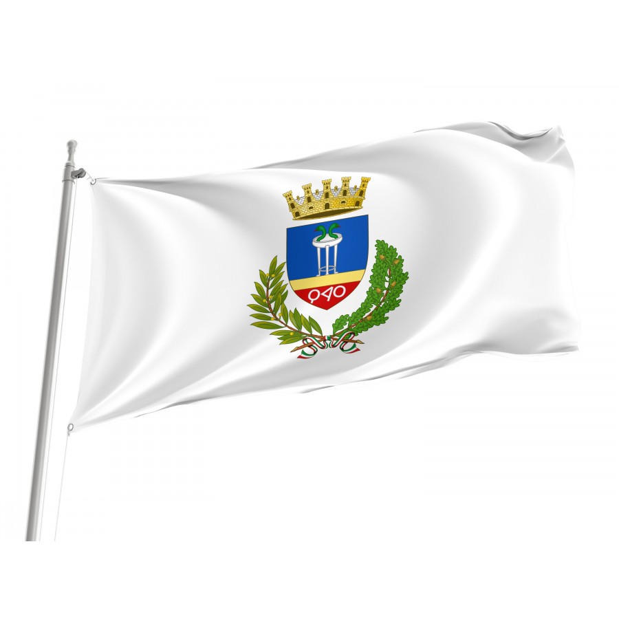 Crotone Flag, Unique Design Print - High Quality Calabria for Indoor and Outdoor Use