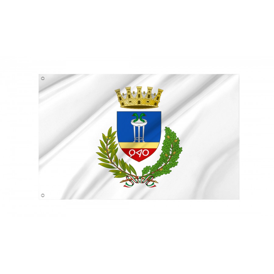Crotone Flag, Unique Design Print - High Quality Calabria for Indoor and Outdoor Use