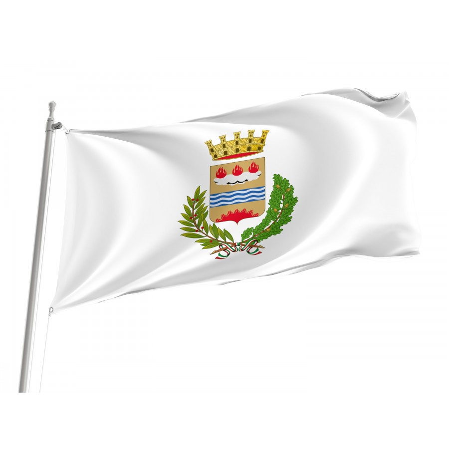 Eboli Flag, Unique Design Print - High Quality Campania for Indoor and Outdoor Use