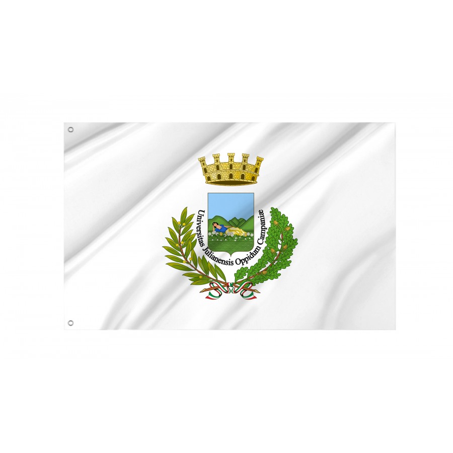 Giugliano Flag, Unique Design Print - High Quality Campania for Indoor and Outdoor Use