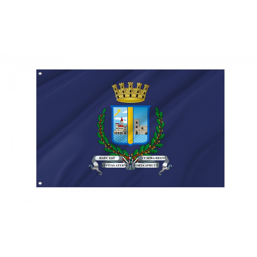 Pescara Flag, Unique Design Print - High Quality Abruzzo for Indoor and Outdoor Use