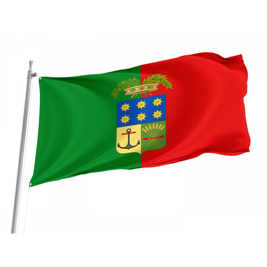 Province Of Crotone Flag, Unique Design Print - High Quality Calabria for Indoor and Outdoor Use