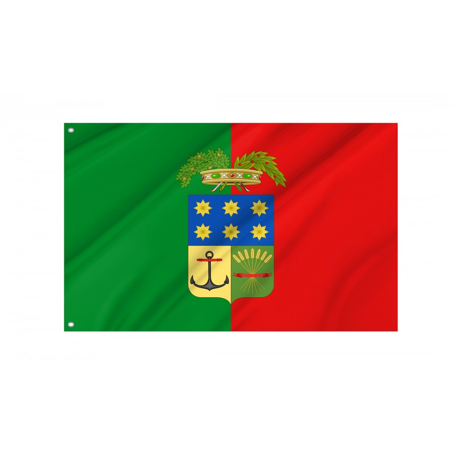 Province Of Crotone Flag, Unique Design Print - High Quality Calabria for Indoor and Outdoor Use