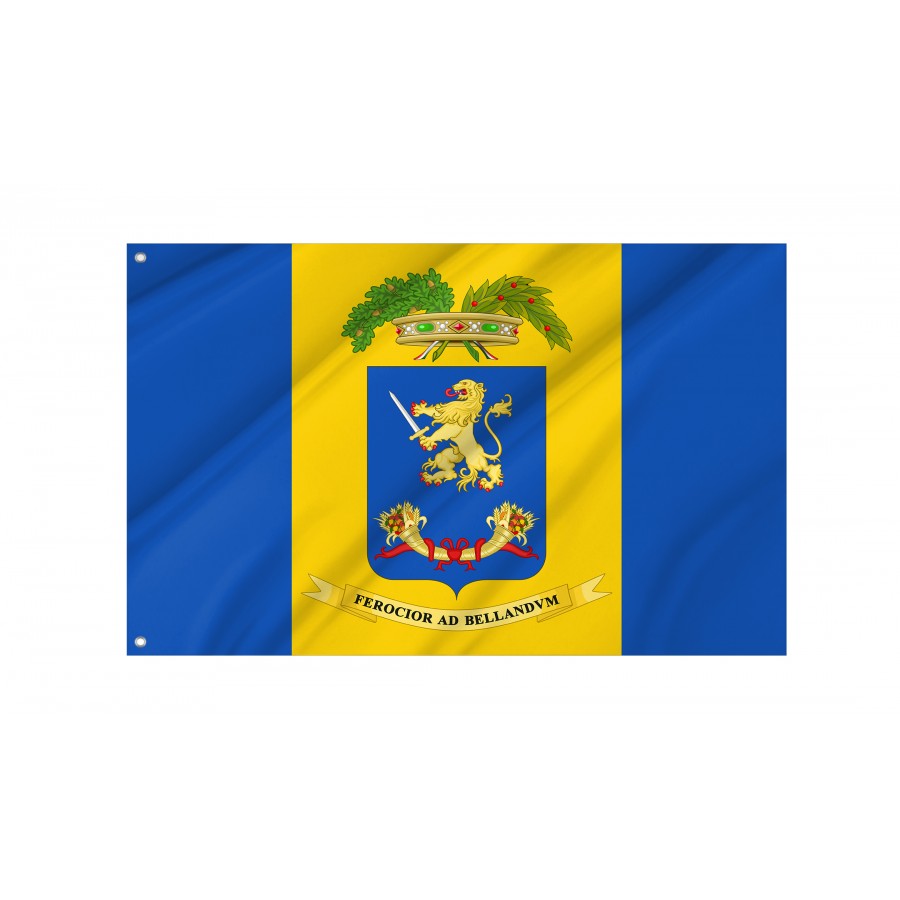 Province Of Frosinone Flag, Unique Design Print - High Quality Lazio for Indoor and Outdoor Use