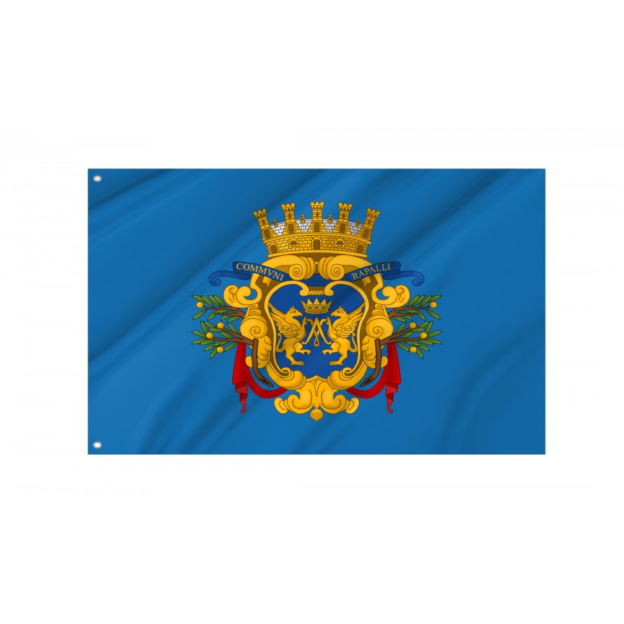 Rapallo Flag, Unique Design Print - High Quality Liguria for Indoor and Outdoor Use