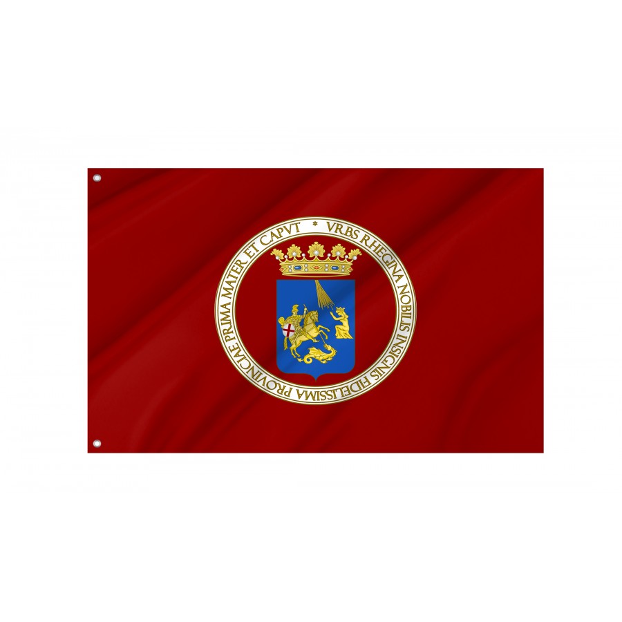 Reggio Calabria Flag, Unique Design Print - High Quality Calabria for Indoor and Outdoor Use