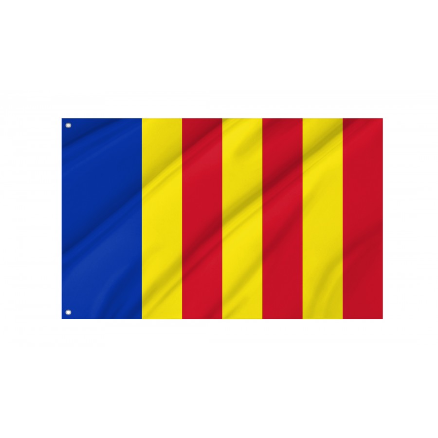 Salerno Flag, Unique Design Print - High Quality Campania for Indoor and Outdoor Use