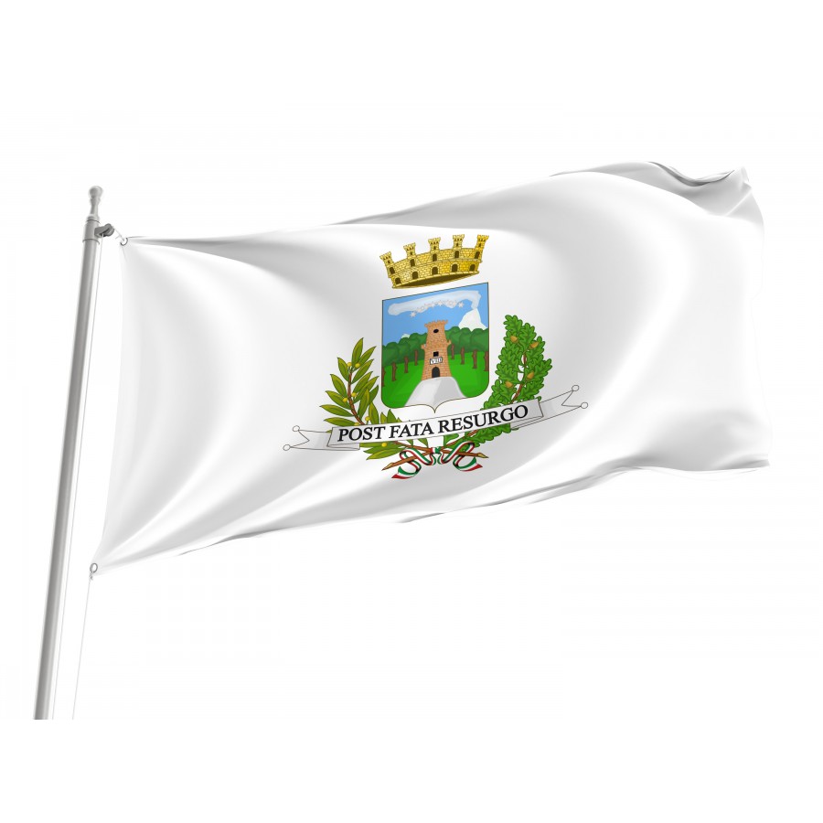 Torre Del Greco Flag, Unique Design Print - High Quality Campania for Indoor and Outdoor Use
