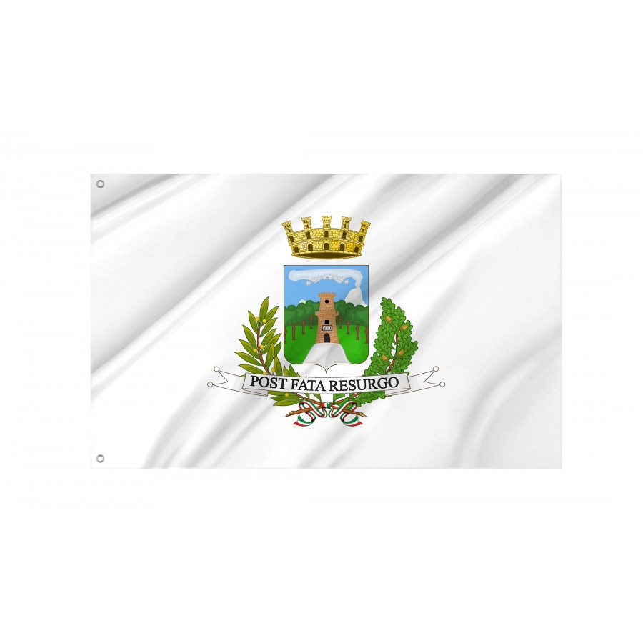 Torre Del Greco Flag, Unique Design Print - High Quality Campania for Indoor and Outdoor Use