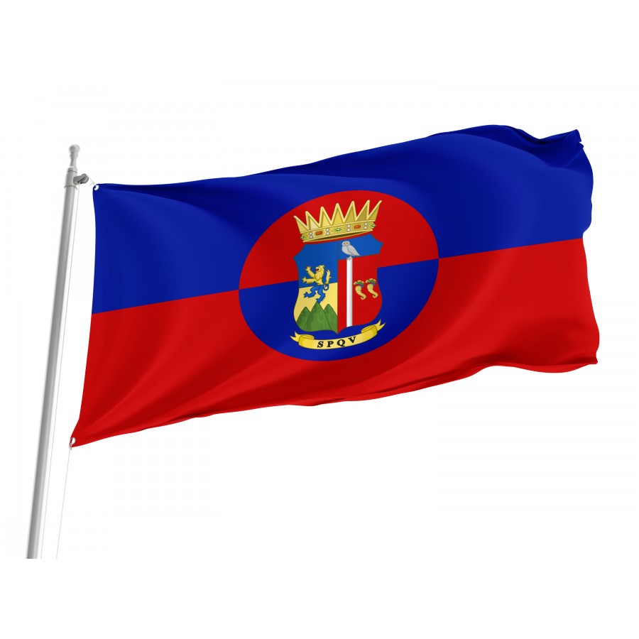 Vibo Valentia Flag, Unique Design Print - High Quality Calabria for Indoor and Outdoor Use
