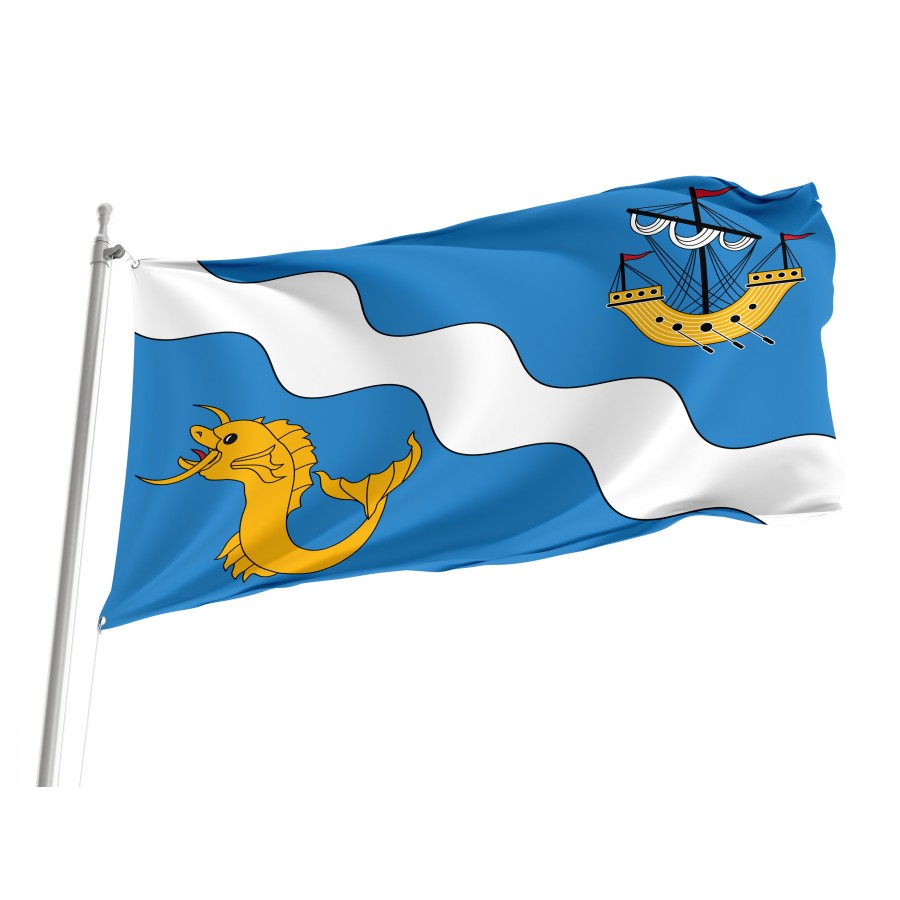 Flag of Gżira, Malta, Patriotic Flags, Unique Design Print, Flags for Indoor & Outdoor Use