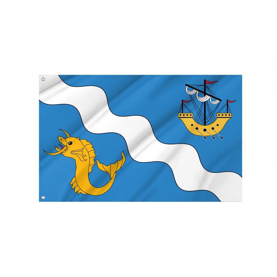 Flag of Gżira, Malta, Patriotic Flags, Unique Design Print, Flags for Indoor & Outdoor Use