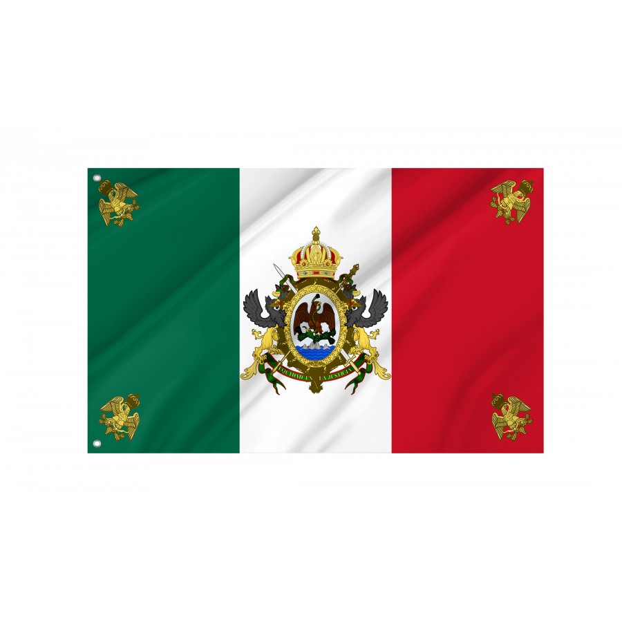 Flag Of Second Mexican Empire, Patriotic Flags, Unique Design Print, Flags For Indoor & Outdoor Use - High Quality Mexico for Indoor and Outdoor Use