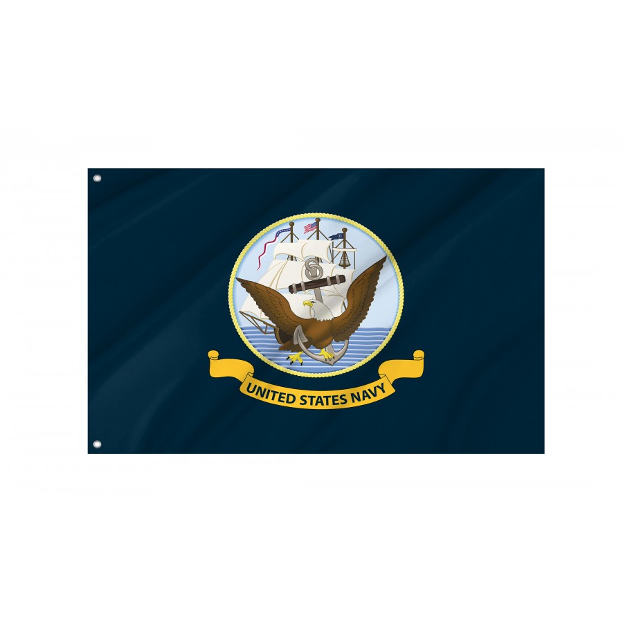 Flag Of Heavy Dut United States Navy Military, Patriotic Flags, Unique Design Print, Flags For Indoor & Outdoor Use - High Quality United States for Indoor and Outdoor Use