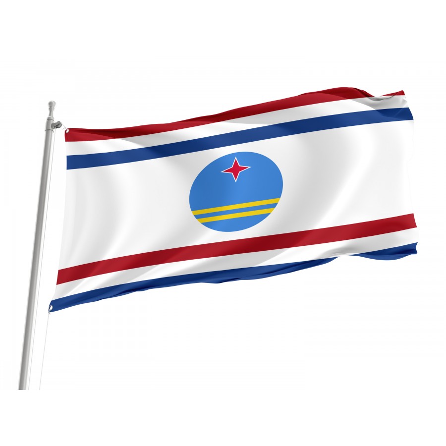Flag Of Governor Of Aruba From 1986, Patriotic Flags, Unique Design Print, Flags For Indoor & Outdoor Use - High Quality Holland/ Netherlands for Indoor and Outdoor Use