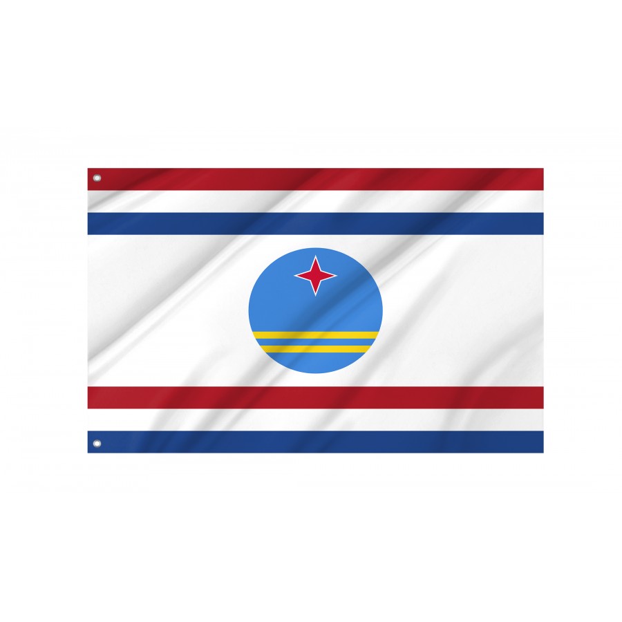 Flag Of Governor Of Aruba From 1986, Patriotic Flags, Unique Design Print, Flags For Indoor & Outdoor Use - High Quality Holland/ Netherlands for Indoor and Outdoor Use