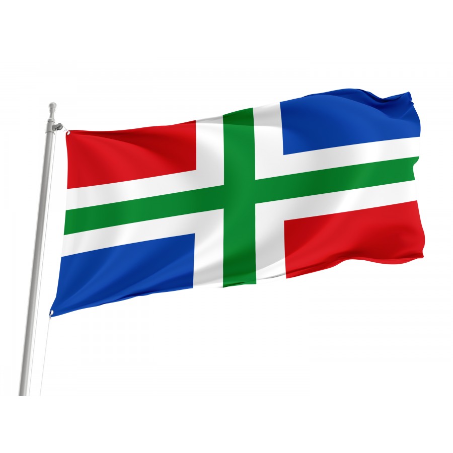 Flag of Groningen, Patriotic Flags, Unique Design Print, Flags for Indoor & Outdoor Use