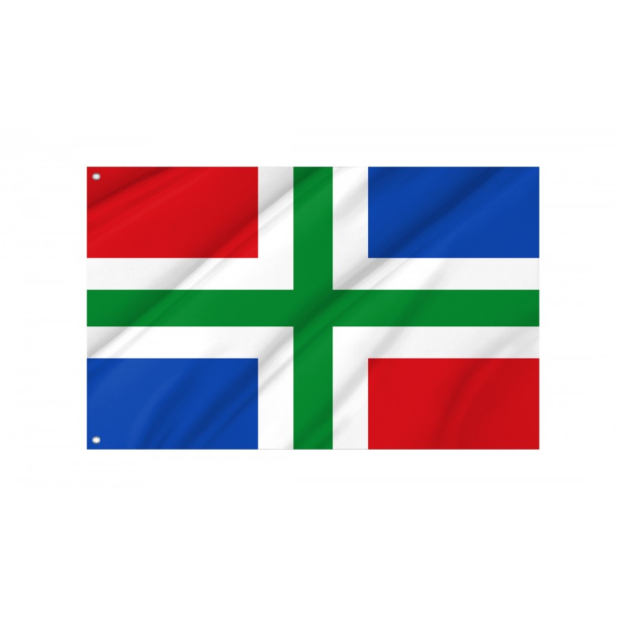 Flag of Groningen, Patriotic Flags, Unique Design Print, Flags for Indoor & Outdoor Use