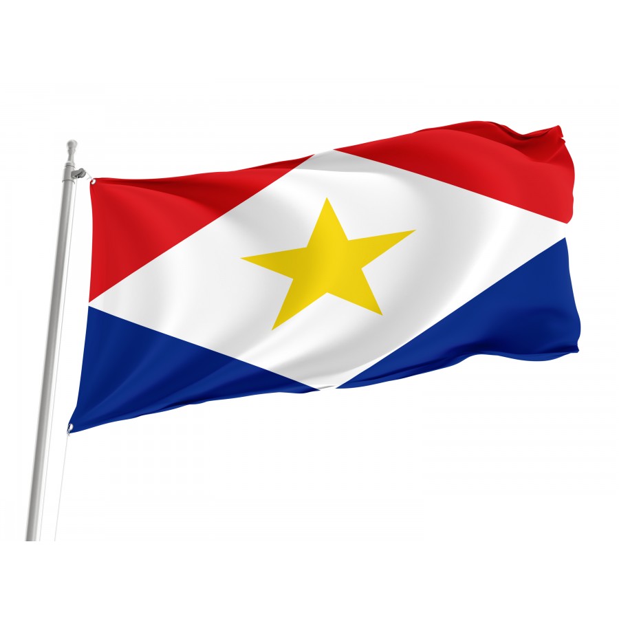 Flag of Saba, Patriotic Flags, Unique Design Print, Flags for Indoor & Outdoor Use