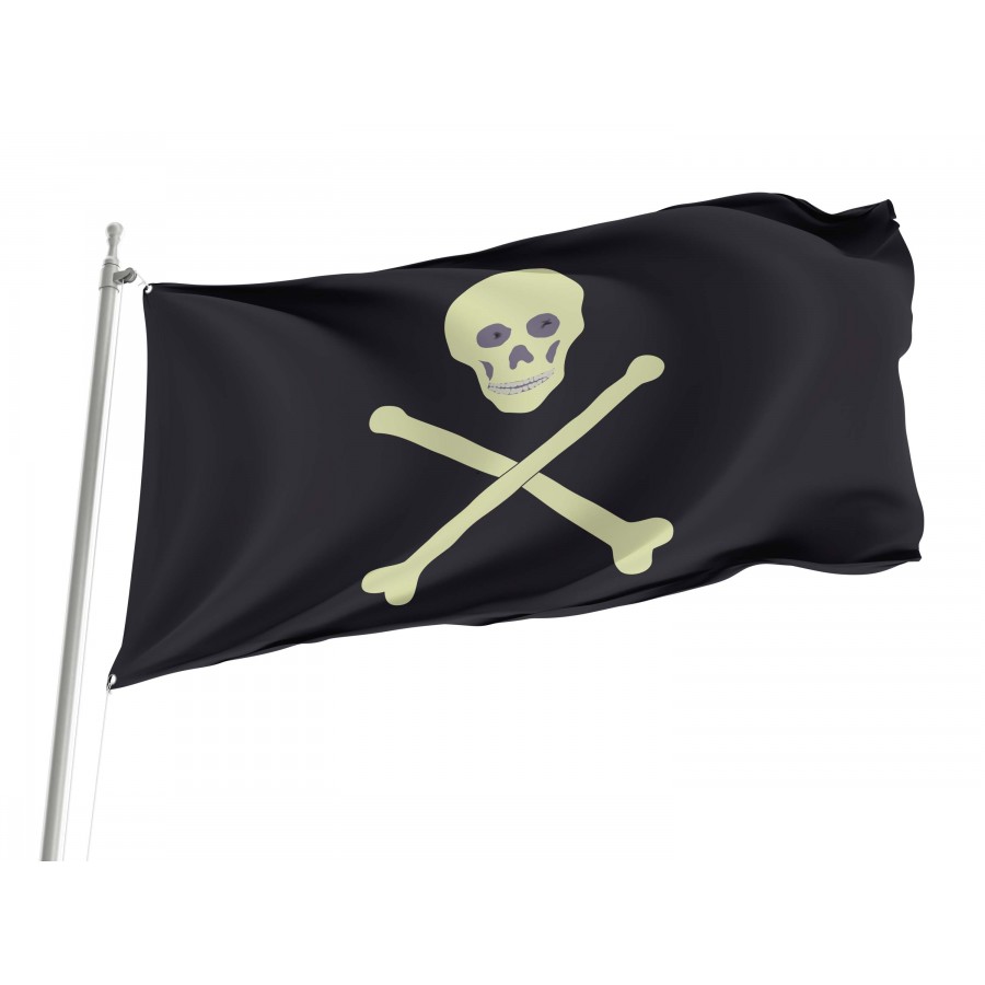 19th Century Barbary Pirate Flag, PIRATE01