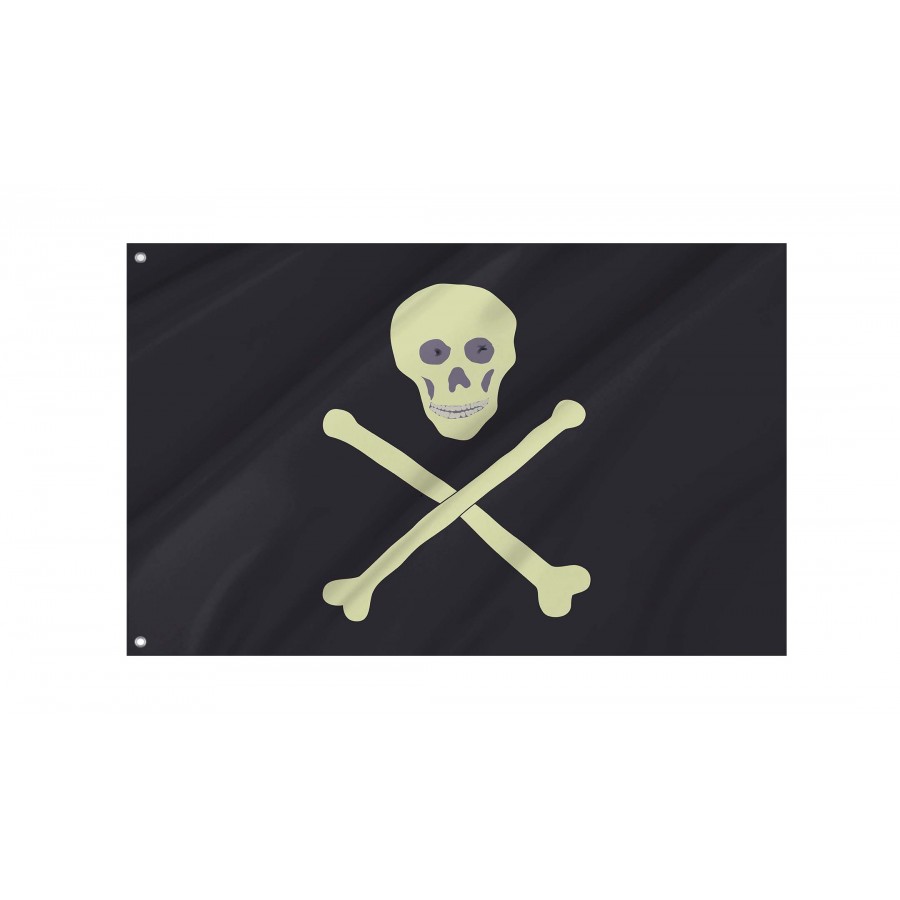 19th Century Barbary Pirate Flag, PIRATE01