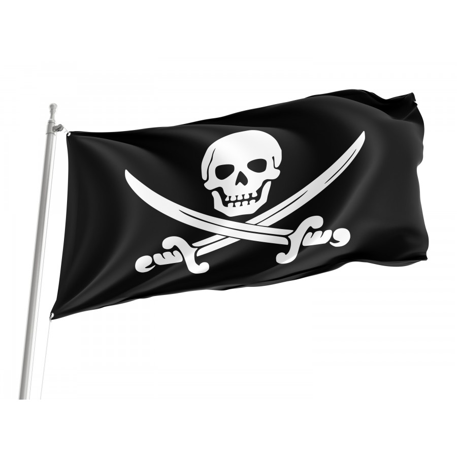 The Jolly Roger Flag of John Calico Jack Rackham, Flags for Indoor & Outdoor Use