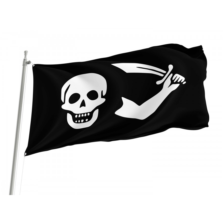 Bartholomew Roberts (Trepassey) Flag, PIRATE02