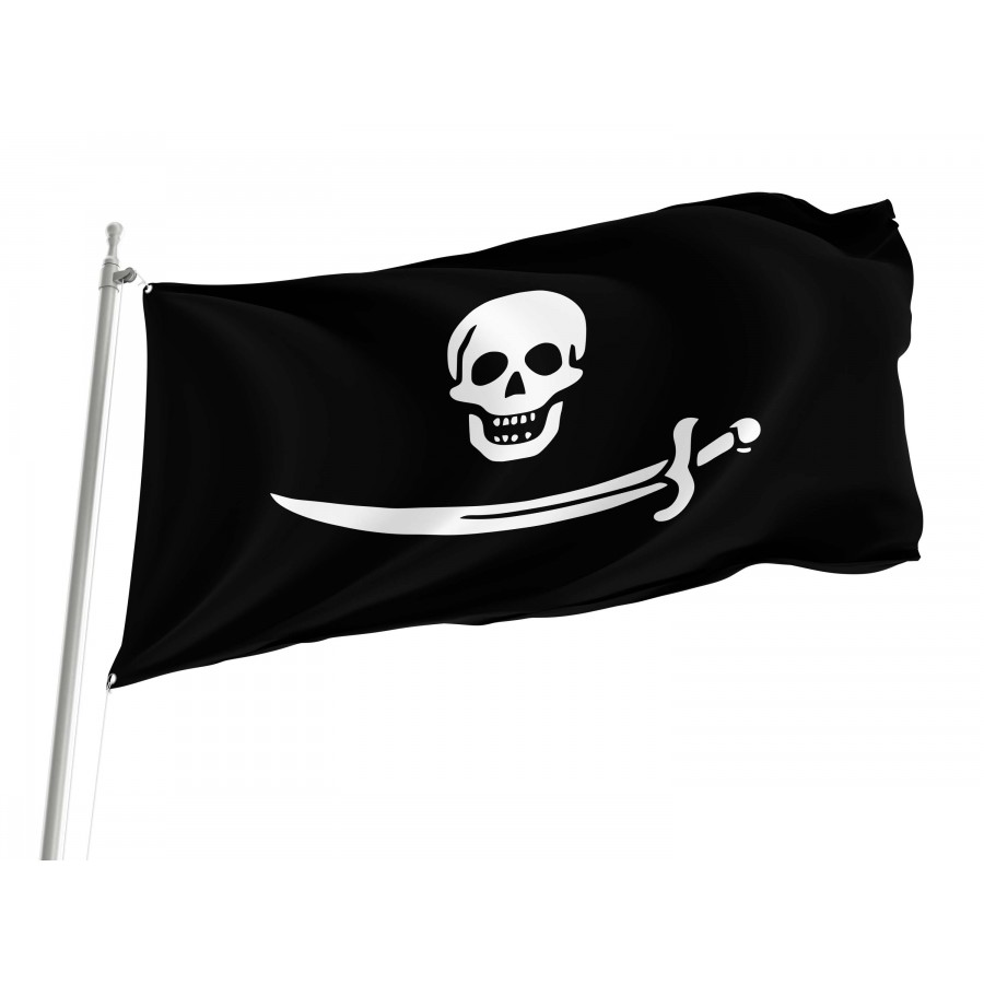Jolly Roger flag of pirate Bartholomew Roberts, PIRATE18