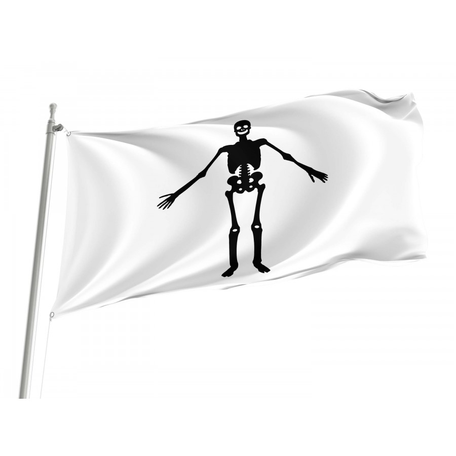 Jolly Roger flag of pirate Olivier Levasseur, PIRATE19