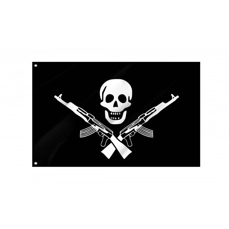 Somali pirates Jolly Roger Flag, PIRATE27