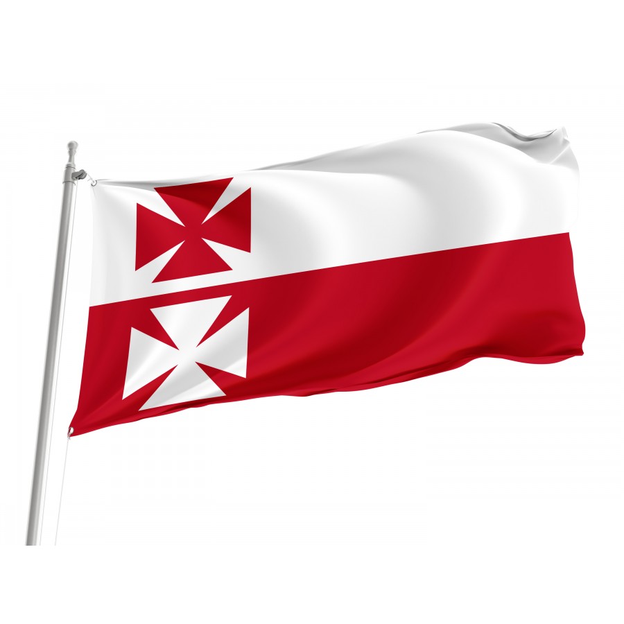 Flag Of Elblag, Patriotic Flags, Unique Design Print, Flags For Indoor & Outdoor Use - High Quality Poland for Indoor and Outdoor Use