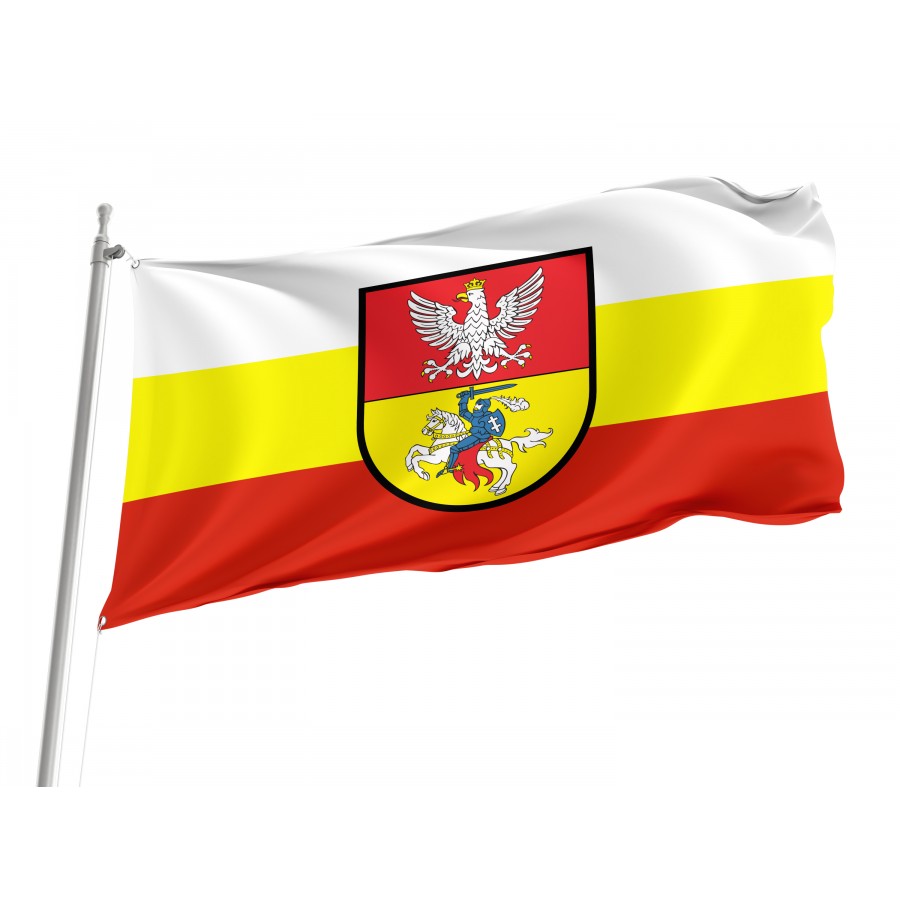 Flag Of Bialystok, Patriotic Flags, Unique Design Print, Flags For Indoor & Outdoor Use - High Quality Poland for Indoor and Outdoor Use