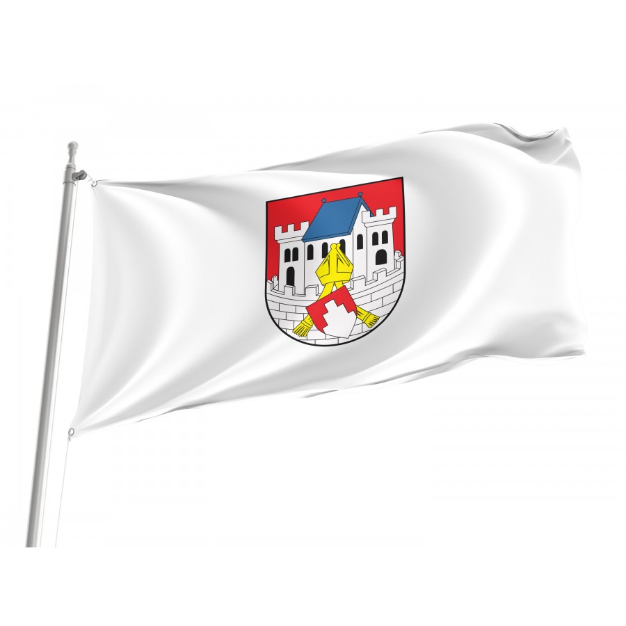 Flag Of Biskupiec, Patriotic Flags, Unique Design Print, Flags For Indoor & Outdoor Use - High Quality Poland for Indoor and Outdoor Use