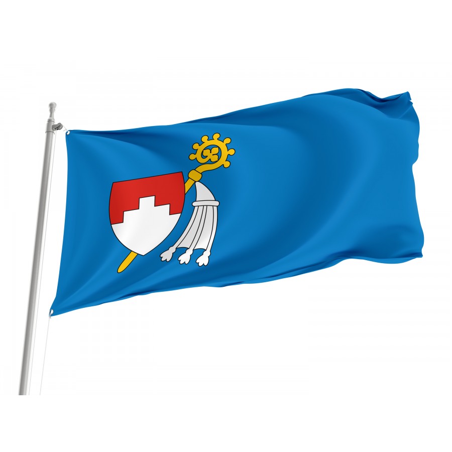 Flag Of Bisztynek, Patriotic Flags, Unique Design Print, Flags For Indoor & Outdoor Use - High Quality Poland for Indoor and Outdoor Use