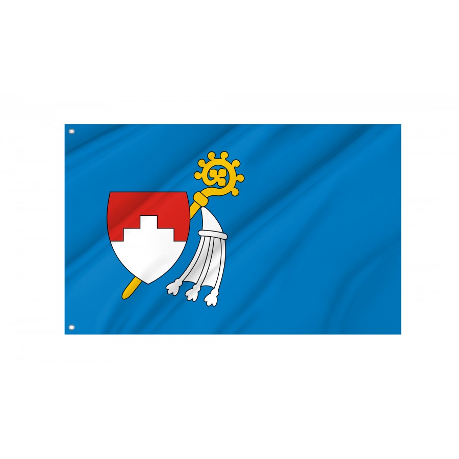 Flag Of Bisztynek, Patriotic Flags, Unique Design Print, Flags For Indoor & Outdoor Use - High Quality Poland for Indoor and Outdoor Use