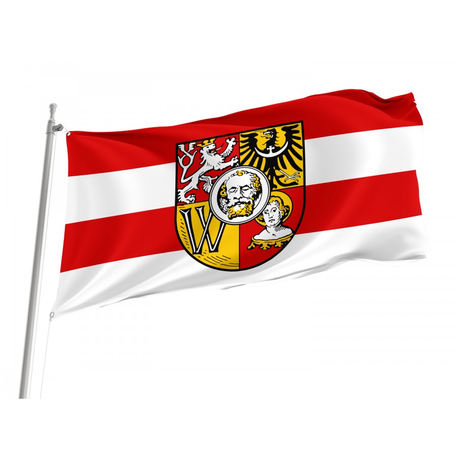 Flag Of Breslau, Patriotic Flags, Unique Design Print, Flags For Indoor & Outdoor Use - High Quality Poland for Indoor and Outdoor Use