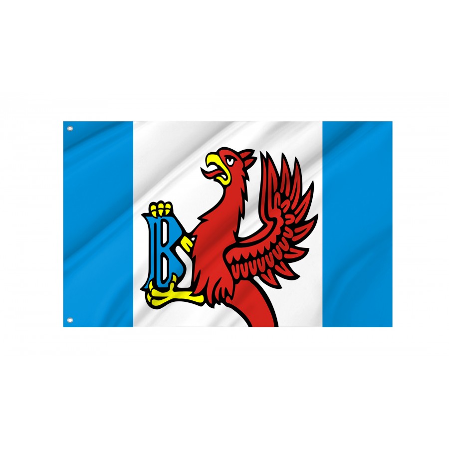 Flag Of Brusy, Patriotic Flags, Unique Design Print, Flags For Indoor & Outdoor Use - High Quality Poland for Indoor and Outdoor Use