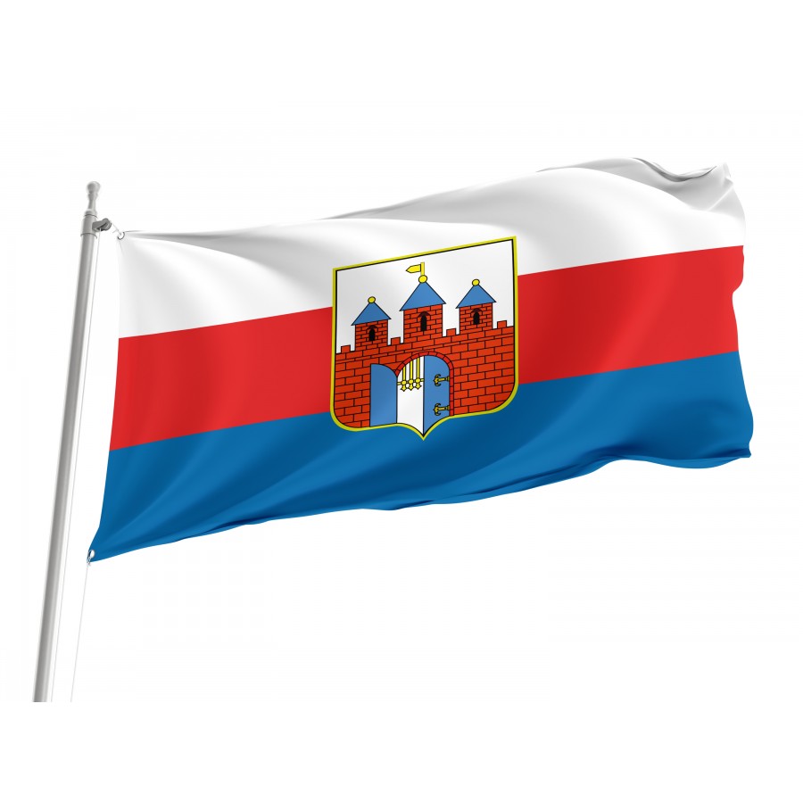 Flag Of Bydgoszcz, Patriotic Flags, Unique Design Print, Flags For Indoor & Outdoor Use - High Quality Poland for Indoor and Outdoor Use