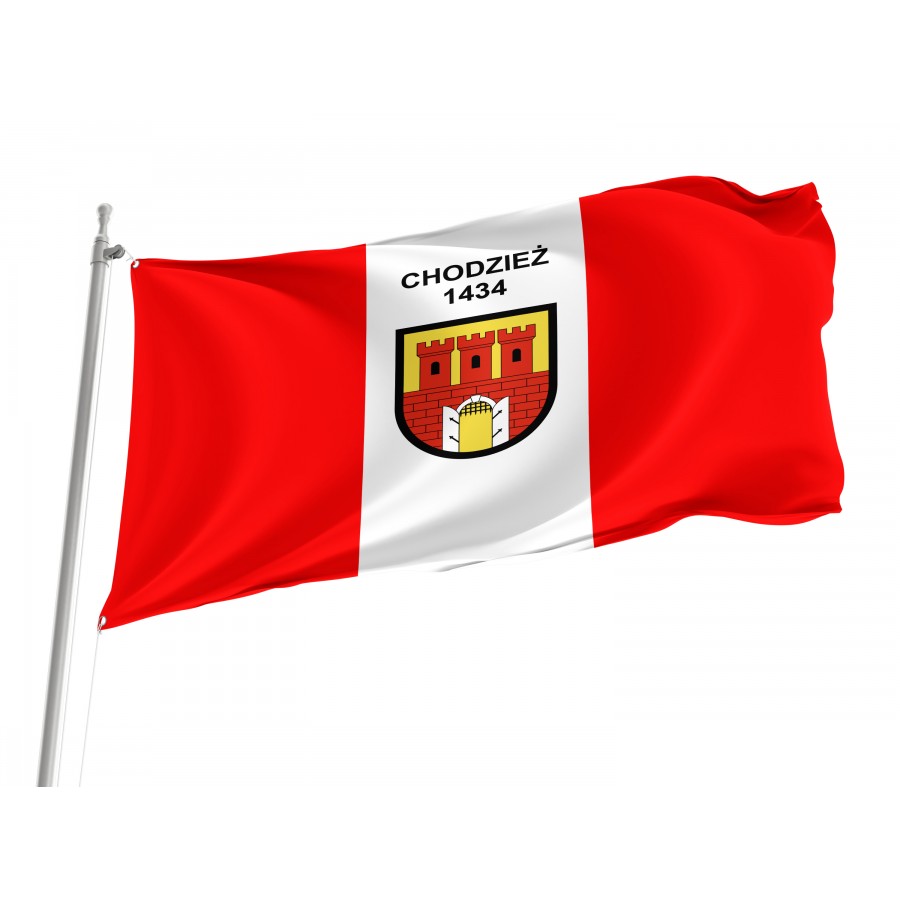 Flag Of Chodziezy, Patriotic Flags, Unique Design Print, Flags For Indoor & Outdoor Use - High Quality Poland for Indoor and Outdoor Use