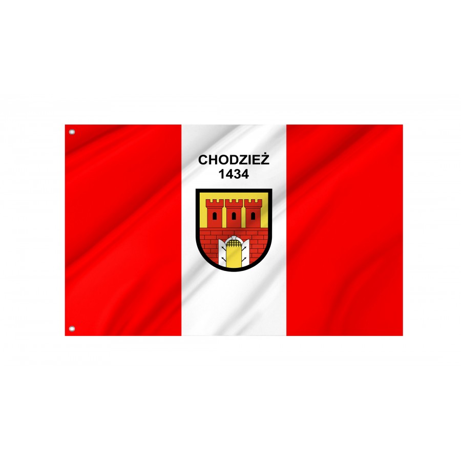 Flag Of Chodziezy, Patriotic Flags, Unique Design Print, Flags For Indoor & Outdoor Use - High Quality Poland for Indoor and Outdoor Use