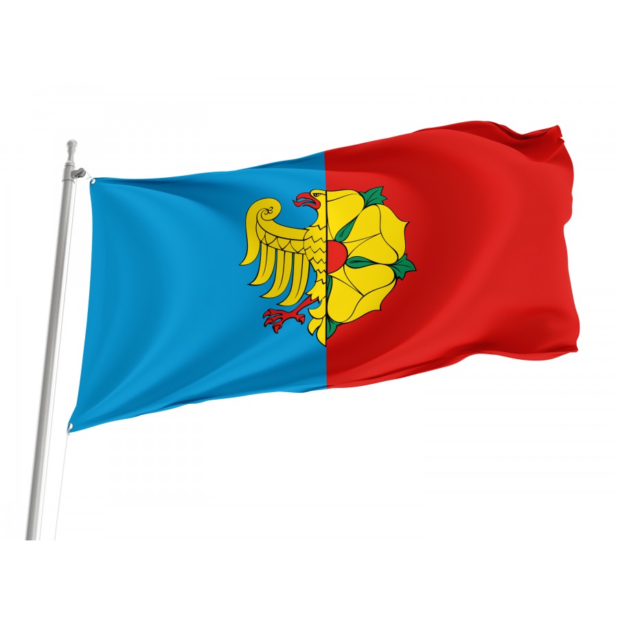 Flag Of Wodzislaw Slaski, Patriotic Flags, Unique Design Print, Flags For Indoor & Outdoor Use - High Quality Poland for Indoor and Outdoor Use