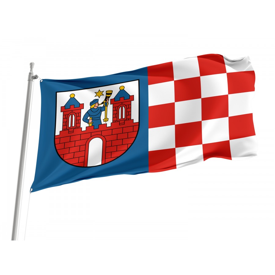 Flag Of Kalisz, Patriotic Flags, Unique Design Print, Flags For Indoor & Outdoor Use - High Quality Poland for Indoor and Outdoor Use
