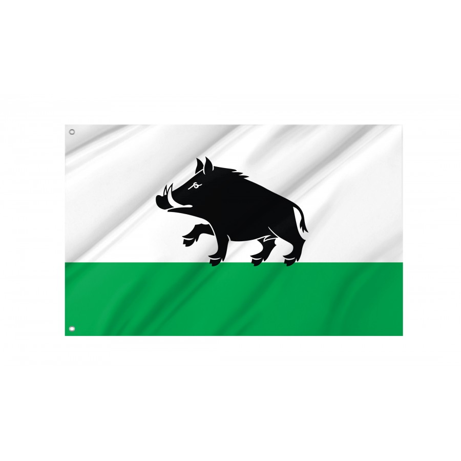 Flag Of Lobzenica, Patriotic Flags, Unique Design Print, Flags For Indoor & Outdoor Use - High Quality Poland for Indoor and Outdoor Use