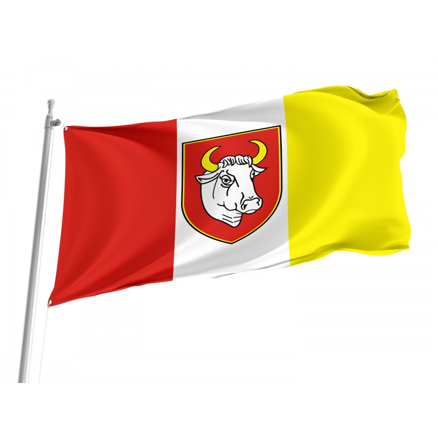 Flag Of Czluchow, Patriotic Flags, Unique Design Print, Flags For Indoor & Outdoor Use - High Quality Poland for Indoor and Outdoor Use