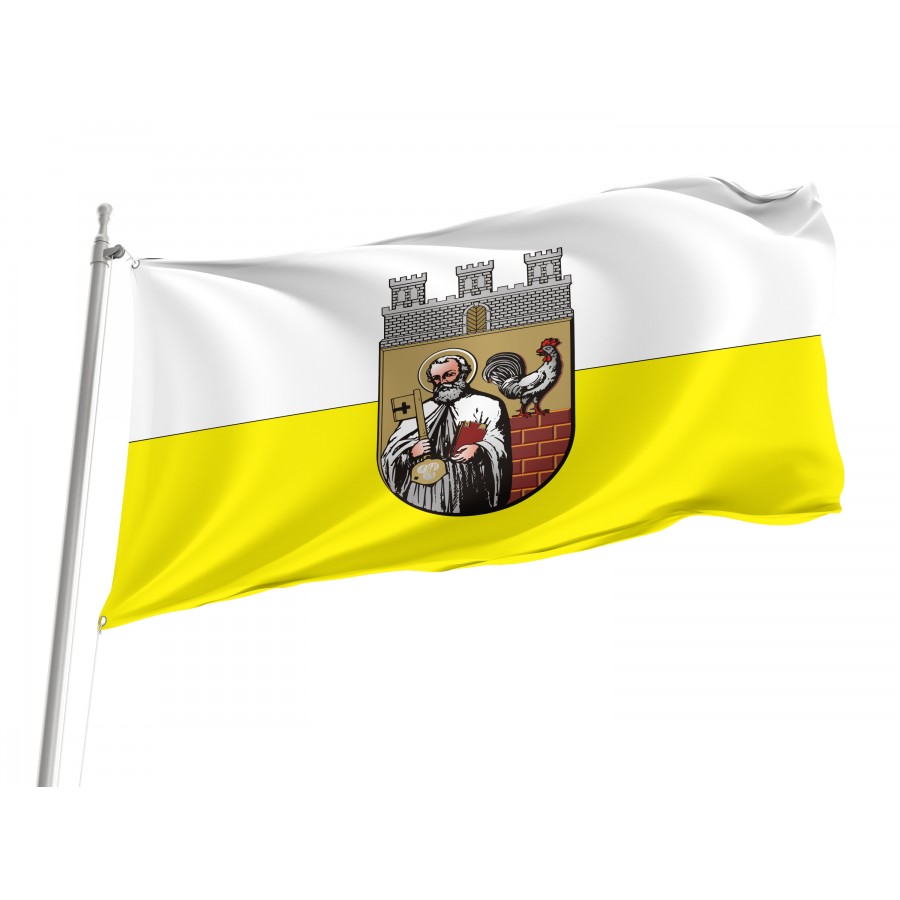 Flag Of Duszniki-Zdroj, Patriotic Flags, Unique Design Print, Flags For Indoor & Outdoor Use - High Quality Poland for Indoor and Outdoor Use