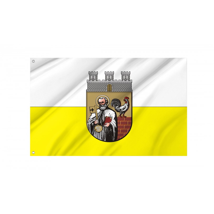 Flag Of Duszniki-Zdroj, Patriotic Flags, Unique Design Print, Flags For Indoor & Outdoor Use - High Quality Poland for Indoor and Outdoor Use