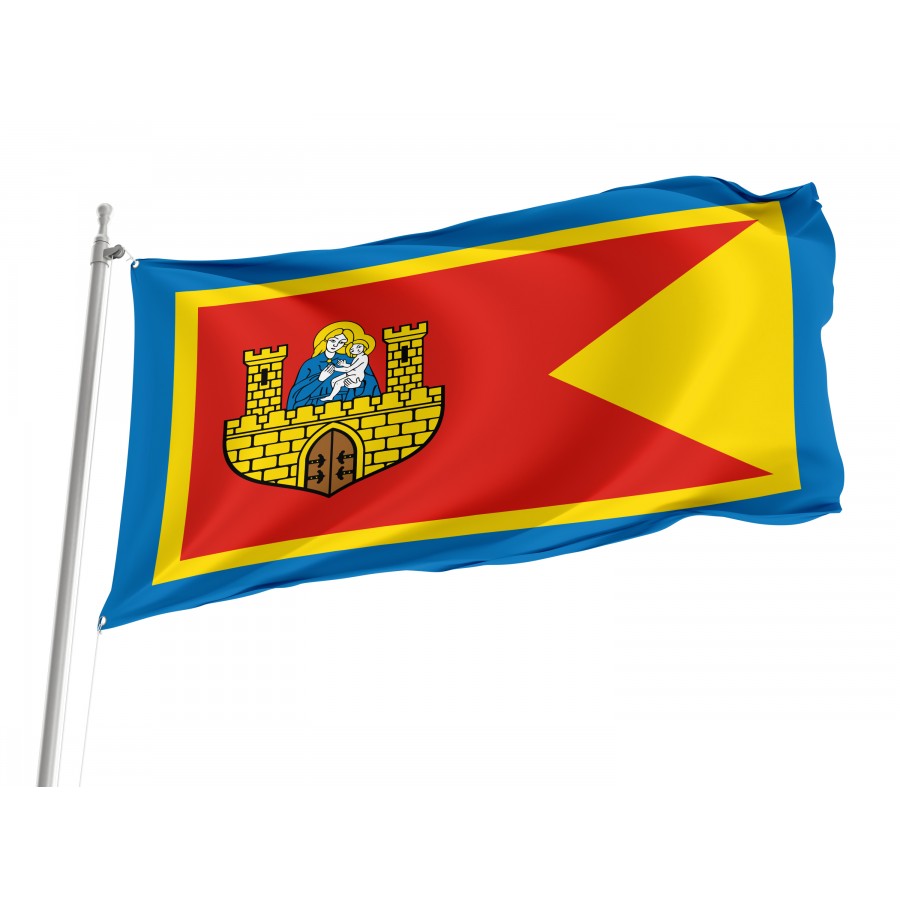 Flag Of Frombork, Patriotic Flags, Unique Design Print, Flags For Indoor & Outdoor Use - High Quality Poland for Indoor and Outdoor Use