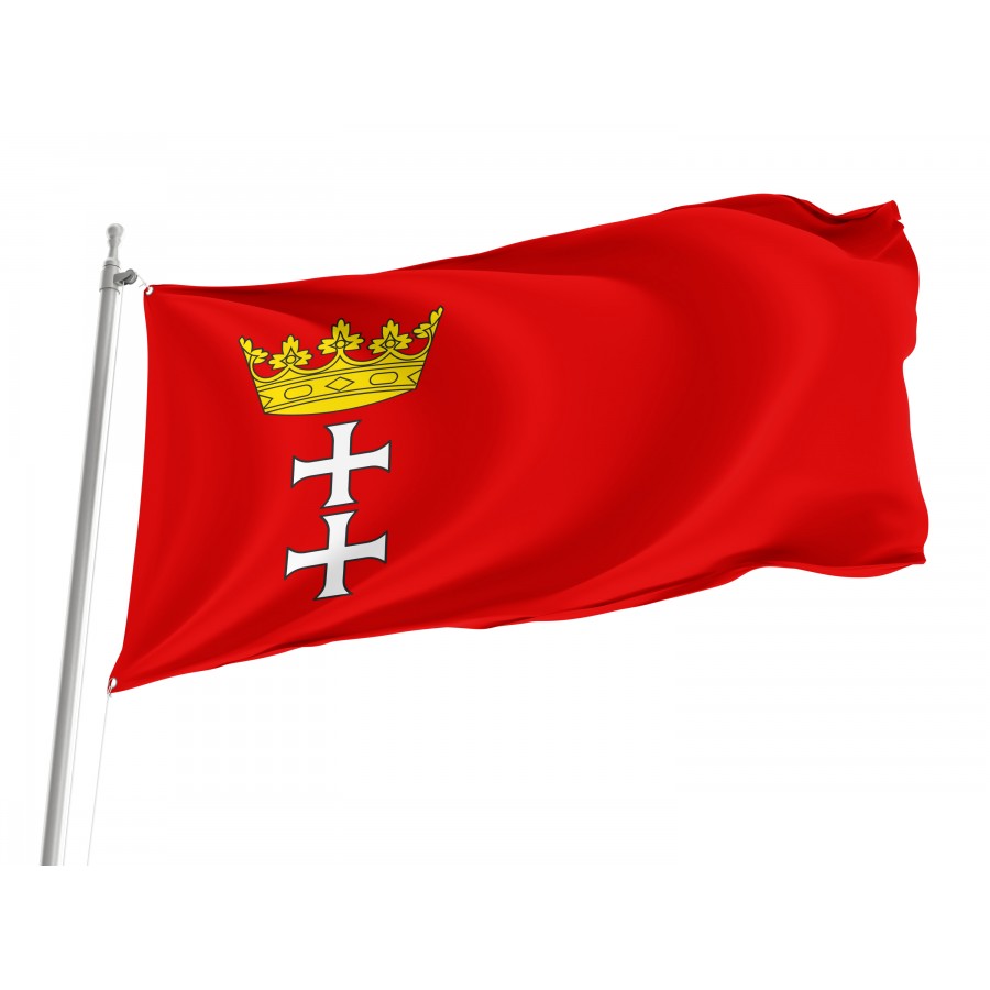 Flag Of Gdansk, Patriotic Flags, Unique Design Print, Flags For Indoor & Outdoor Use - High Quality Poland for Indoor and Outdoor Use