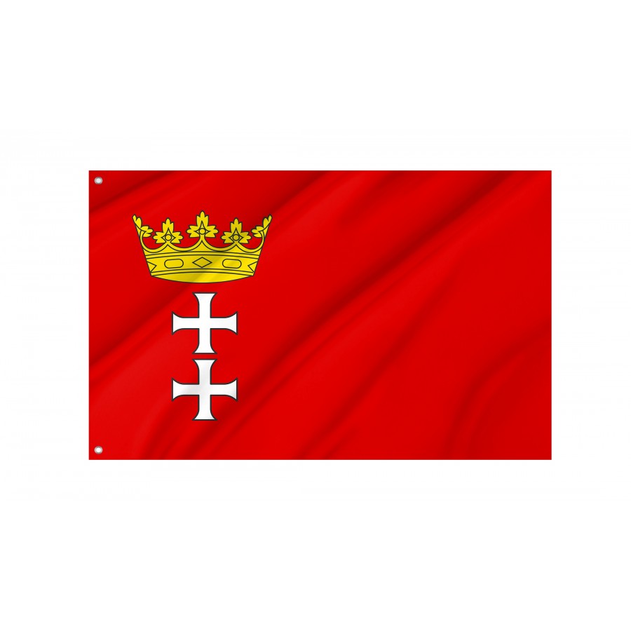 Flag Of Gdansk, Patriotic Flags, Unique Design Print, Flags For Indoor & Outdoor Use - High Quality Poland for Indoor and Outdoor Use