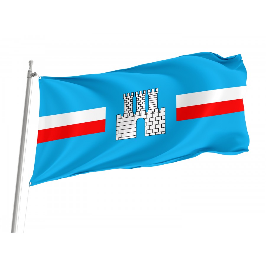 Flag Of Gostynin, Patriotic Flags, Unique Design Print, Flags For Indoor & Outdoor Use - High Quality Poland for Indoor and Outdoor Use